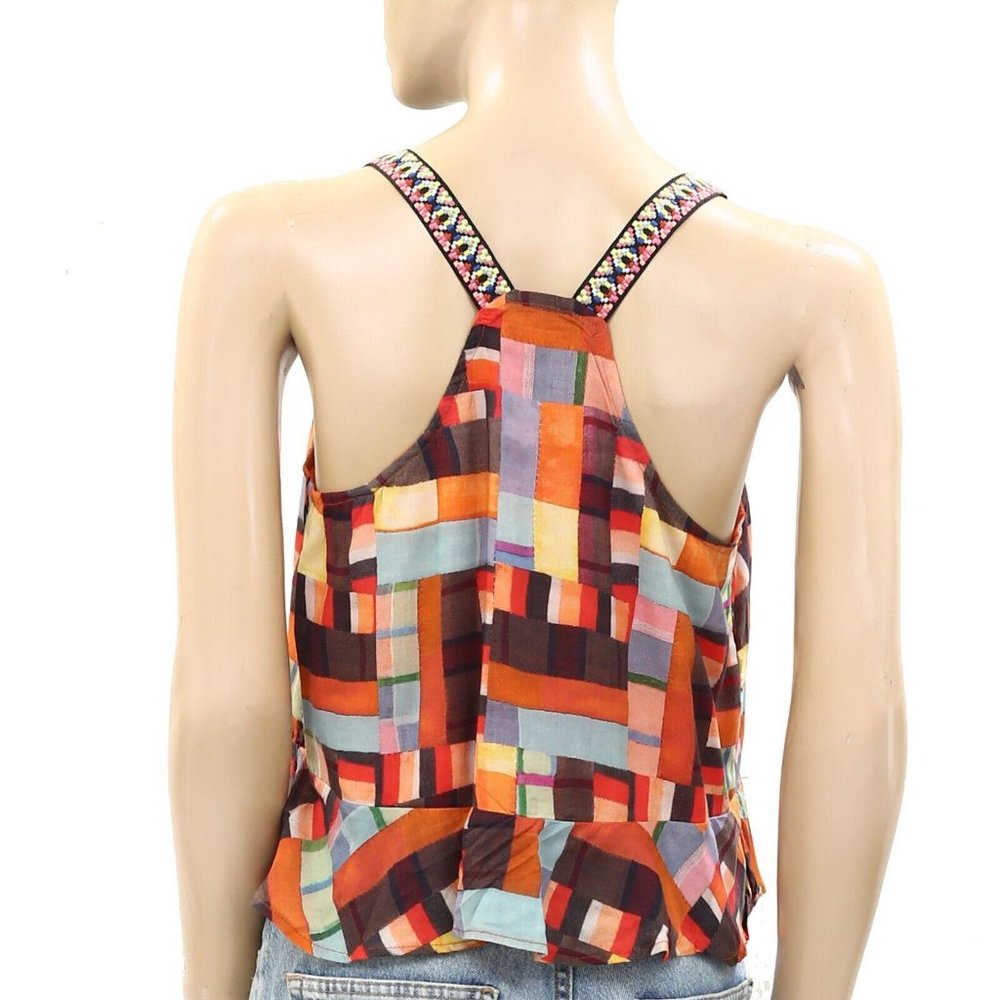 Pilcro Anthropologie Buttondown Embroidered Peplu… - image 4